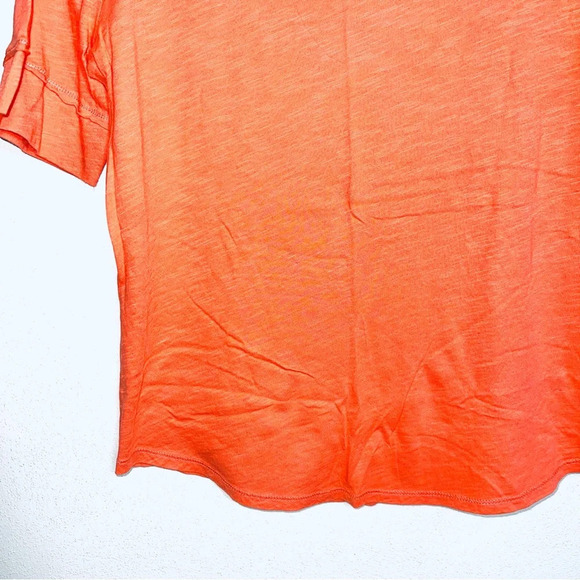 Cato Peach Pink 3/4 Sleeve Crew Neck Basic Tee Medium Women’s - Picture 4 of 9
